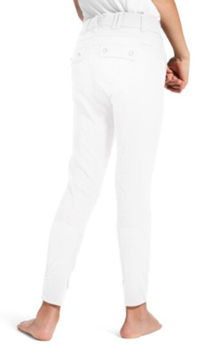 Ariat Youth Tri Factor Grip FS Breech White-1